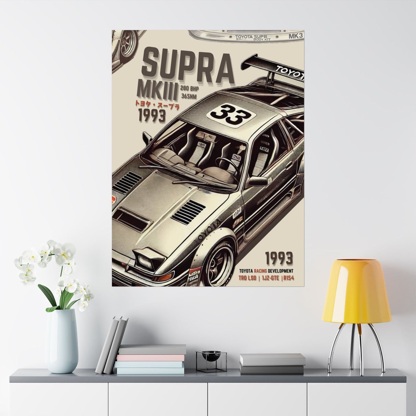 Street Supra A70 Matte Vertical Posters