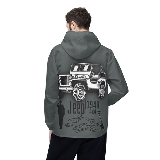 Windbreaker Jacket - Classic Jeep Willys 1940 Design